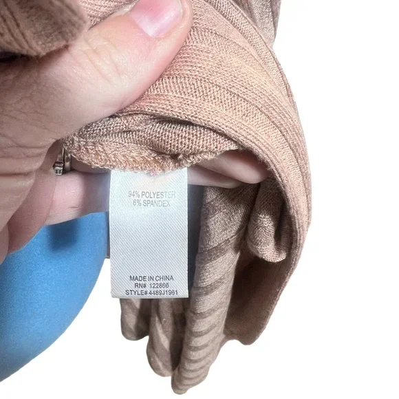 NWT Status by Chenault Ribbed Duster Cardigan Women Camel Size Small Casualwear - Picture 4 of 10